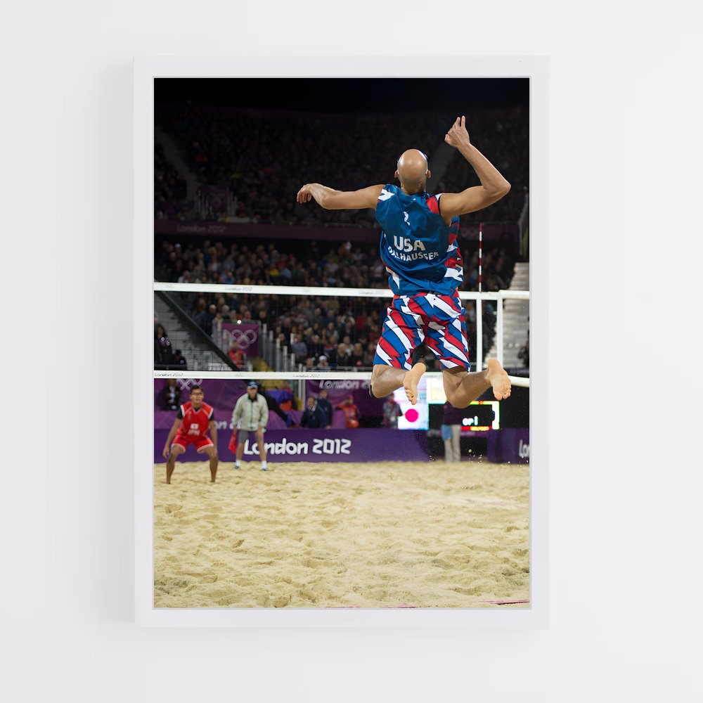 Poster Phil de dalhausser – affiche Beach-volley (vue 3)